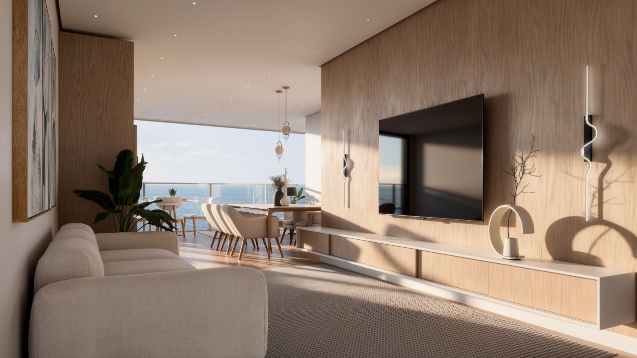 Living de apartamento do Itajuba Boulevard