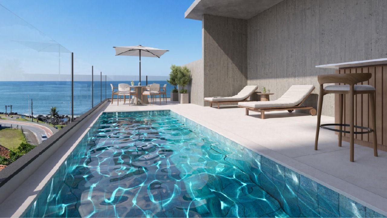 Piscina privativa da área gourmet do Infinity Sea and Sky
